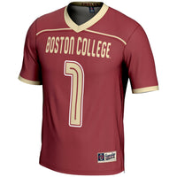 Boston College Eagles Lacrosse Jersey, Maroon Lightweight Sportswear Jersey Shirt, Lightweight Breathable Athletic Jersey, Casual Gift for Men