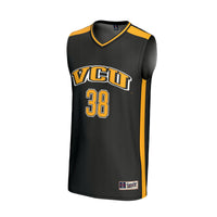 VCU Rams Basketball Jersey, Black Fashion Lightweight Sportswear Jersey Shirt, Sleeveless Athletic Tank Jersey, Casual Gift for Men