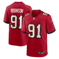 A'Shawn Robinson Tampa Bay Buccaneers Football Jersey, Red Sportswear Jersey Shirt, Lightweight Breathable Athletic Jersey, Casual Gift for Men