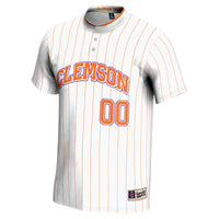 Clemson Tigers Softball Jersey, White Sportswear Jersey Shirt, Lightweight Breathable Athletic Jersey, Casual Gift for Men, Style 202884247