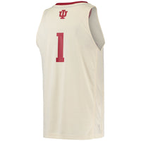 Indiana Hoosiers Basketball Jersey, Cream Swingman Sportswear Jersey Shirt, Sleeveless Athletic Tank Jersey, Casual Gift for Men