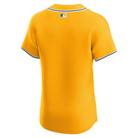 Athletics Baseball Jersey, Gold Elite Alternate Sportswear Jersey Shirt, Lightweight Breathable Athletic Jersey, Casual Gift for Men
