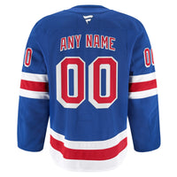 New York Rangers Hockey Jersey, Royal Authentic Sportswear Jersey Shirt, Long Sleeve Hockey Sweater Jersey, Casual Gift for Men, Style 202056752