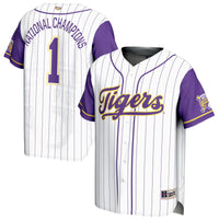 LSU Tigers Baseball Jersey, White Sportswear Jersey Shirt, Lightweight Breathable Athletic Jersey, Casual Gift for Men, Style 203263817