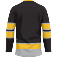 Kennesaw State Owls Hockey Jersey, Gold Sportswear Jersey Shirt, Long Sleeve Hockey Sweater Jersey, Casual Gift for Men