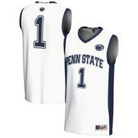 Penn State Nittany Lions Basketball Jersey, White Lightweight Sportswear Jersey Shirt, Sleeveless Athletic Tank Jersey, Casual Gift for Men
