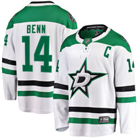 Jamie Benn Dallas Stars Hockey Jersey, White Breakaway Sportswear Jersey Shirt, Long Sleeve Hockey Sweater Jersey, Casual Gift for Men