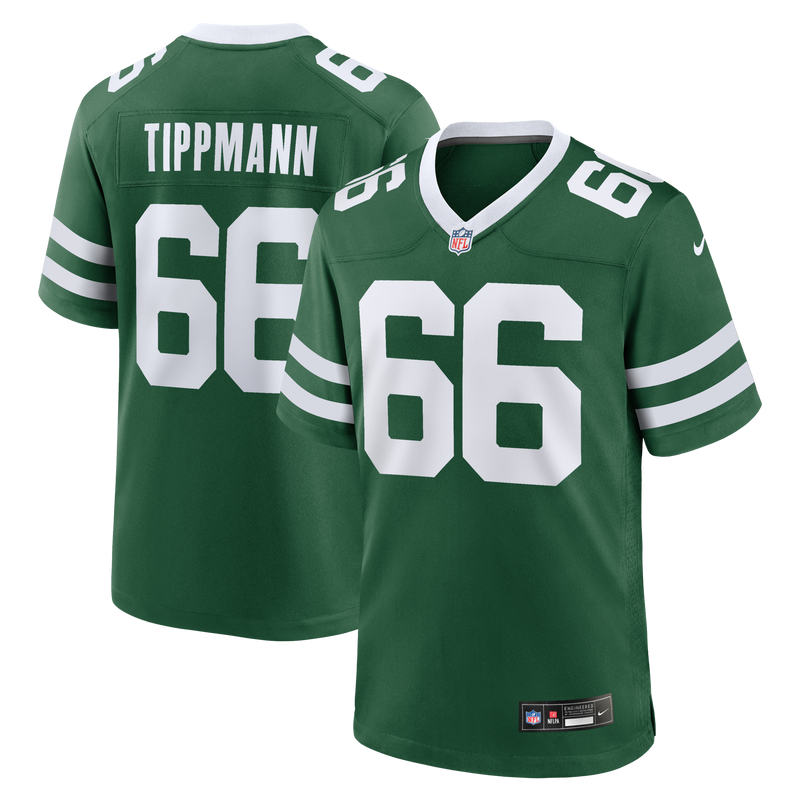 Joe Tippmann New York Jets Football Jersey, Green Game Sportswear Jersey Shirt, Lightweight Breathable Athletic Jersey, Casual Gift for Men