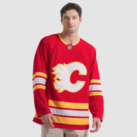Calgary Flames Hockey Jersey, Red Premium Home Sportswear Jersey Shirt, Long Sleeve Hockey Sweater Jersey, Casual Gift for Men, Style 202015693