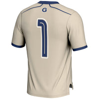 Georgetown Hoyas Lacrosse Jersey, Gray Lightweight Sportswear Jersey Shirt, Lightweight Breathable Athletic Jersey, Casual Gift for Men