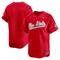 Ohio State Buckeyes Baseball Jersey, Scarlet Limited Sportswear Jersey Shirt, Lightweight Breathable Athletic Jersey, Casual Gift for Men