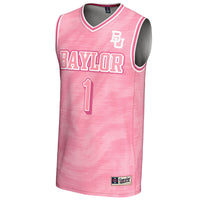 Baylor Bears Basketball Jersey, Pink Fashion Lightweight Sportswear Jersey Shirt, Sleeveless Athletic Tank Jersey, Casual Gift for Men