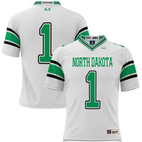 North Dakota Football Jersey, White Sportswear Jersey Shirt, Lightweight Breathable Athletic Jersey, Casual Gift for Men
