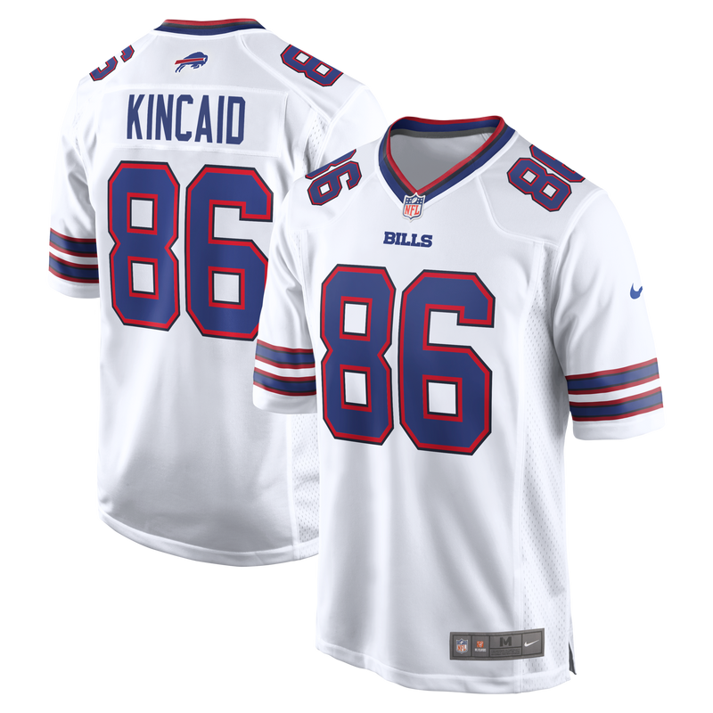 Dalton Kincaid Buffalo Bills Football Jersey, White Game Sportswear Jersey Shirt, Lightweight Breathable Athletic Jersey, Casual Gift for Men