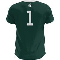Michigan State Spartans Soccer Jersey, Sportswear Jersey Shirt, Lightweight Breathable Athletic Jersey, Casual Gift for Men, Style 200422649