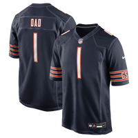 Number 1 Dad Chicago Bears Football Jersey, Navy Game Sportswear Jersey Shirt, Lightweight Breathable Athletic Jersey, Casual Gift for Men