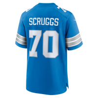 Juice Scruggs Detroit Lions Football Jersey, Blue Game Sportswear Jersey Shirt, Lightweight Breathable Athletic Jersey, Casual Gift for Men