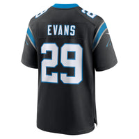 Akayleb Evans Carolina Panthers Football Jersey, Black Game Sportswear Jersey Shirt, Lightweight Breathable Athletic Jersey, Casual Gift for Men