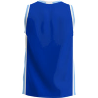 Franklin & Marshall Diplomats Basketball Jersey, Blue Lightweight Sportswear Jersey Shirt, Sleeveless Athletic Tank Jersey, Casual Gift for Men