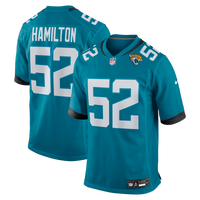 DaVon Hamilton Jacksonville Jaguars Football Jersey, Teal Sportswear Jersey Shirt, Lightweight Breathable Athletic Jersey, Casual Gift for Men