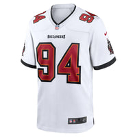 Calijah Kancey Tampa Bay Buccaneers Football Jersey, White Sportswear Jersey Shirt, Lightweight Breathable Athletic Jersey, Casual Gift for Men