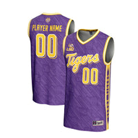 LSU Tigers Basketball Jersey, Purple Lightweight Sportswear Jersey Shirt, Sleeveless Athletic Tank Jersey, Casual Gift for Men, Style 201346781