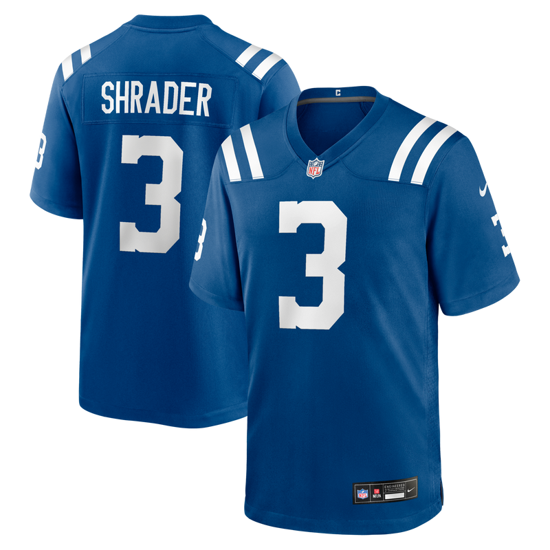 Spencer Shrader Indianapolis Colts Football Jersey, Royal Sportswear Jersey Shirt, Lightweight Breathable Athletic Jersey, Casual Gift for Men