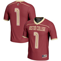 Boston College Eagles Lacrosse Jersey, Maroon Lightweight Sportswear Jersey Shirt, Lightweight Breathable Athletic Jersey, Casual Gift for Men