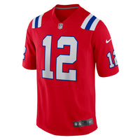 Tom Brady New England Patriots Football Jersey, Red Game Sportswear Jersey Shirt, Lightweight Breathable Athletic Jersey, Casual Gift for Men