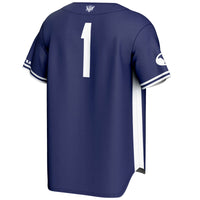 BYU Cougars Baseball Jersey, Navy Lightweight Sportswear Jersey Shirt, Lightweight Breathable Athletic Jersey, Casual Gift for Men