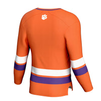 Clemson Tigers Hockey Jersey, Orange Sportswear Jersey Shirt, Long Sleeve Hockey Sweater Jersey, Casual Gift for Men