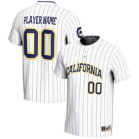 Cal Bears Softball Jersey, White Sportswear Jersey Shirt, Lightweight Breathable Athletic Jersey, Casual Gift for Men, Style 200116296