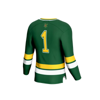 Vermont Catamounts Hockey Jersey, Green Fashion Lightweight Sportswear Jersey Shirt, Long Sleeve Hockey Sweater Jersey, Casual Gift for Men