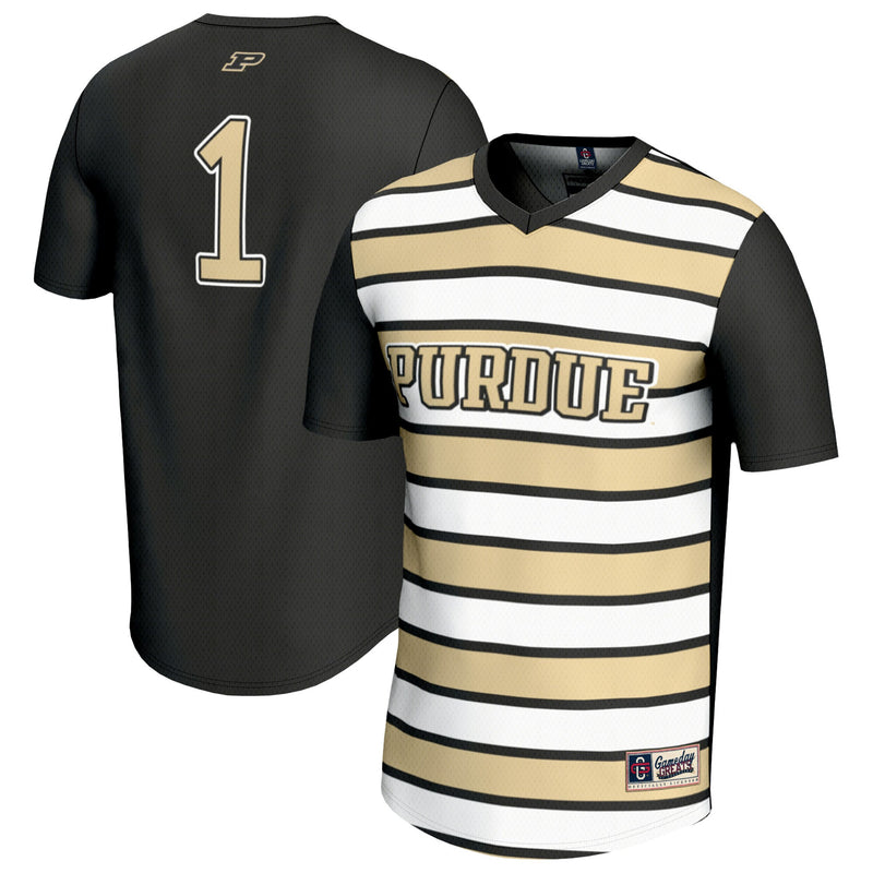 Purdue Boilermakers Soccer Jersey, Black Fashion Sportswear Jersey Shirt, Lightweight Breathable Athletic Jersey, Casual Gift for Men