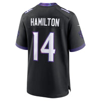 Kyle Hamilton Baltimore Ravens Football Jersey, Black Game Sportswear Jersey Shirt, Lightweight Breathable Athletic Jersey, Casual Gift for Men