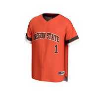 Oregon State Beavers Collegiate Baseball Jersey, Orange Sportswear Jersey Shirt, Lightweight Breathable Athletic Jersey, Casual Gift for Men
