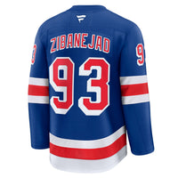 Mika Zibanejad New York Rangers Hockey Jersey, Blue Premium Home Sportswear Jersey Shirt, Long Sleeve Hockey Sweater Jersey, Casual Gift for Men