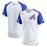 Atlanta Braves Baseball Jersey, White Elite Sportswear Jersey Shirt, Lightweight Breathable Athletic Jersey, Casual Gift for Men