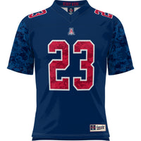 Arizona Wildcats Football Jersey, Navy Sportswear Jersey Shirt, Lightweight Breathable Athletic Jersey, Casual Gift for Men, Style 200425126