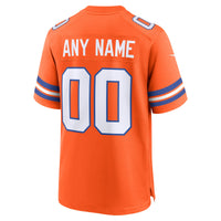 Denver Broncos Football Jersey, Orange Game Throwback Sportswear Jersey Shirt, Lightweight Breathable Athletic Jersey, Casual Gift for Men