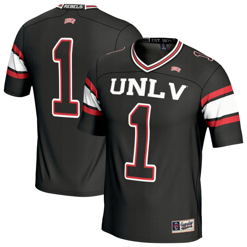 UNLV Rebels Football Jersey, Black Fashion Lightweight Sportswear Jersey Shirt, Lightweight Breathable Athletic Jersey, Casual Gift for Men