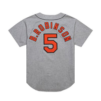 Brooks Robinson Baltimore Orioles Baseball Jersey, Gray Sportswear Jersey Shirt, Lightweight Breathable Athletic Jersey, Casual Gift for Men