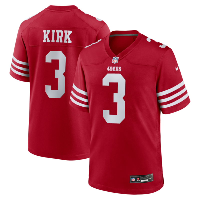Christian Kirk San Francisco 49ers Football Jersey, Scarlet Sportswear Jersey Shirt, Lightweight Breathable Athletic Jersey, Casual Gift for Men