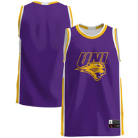 Northern Iowa Panthers Basketball Jersey, Purple Lightweight Sportswear Jersey Shirt, Sleeveless Athletic Tank Jersey, Casual Gift for Men