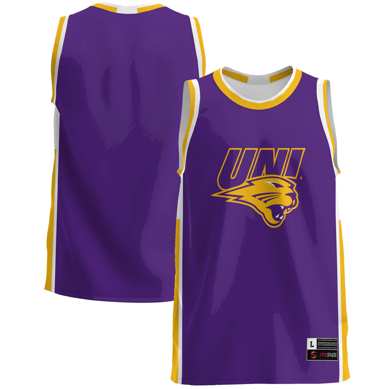 Northern Iowa Panthers Basketball Jersey, Purple Lightweight Sportswear Jersey Shirt, Sleeveless Athletic Tank Jersey, Casual Gift for Men