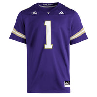 Washington Huskies Football Jersey, Purple Sportswear Jersey Shirt, Lightweight Breathable Athletic Jersey, Casual Gift for Men, Style 202538853