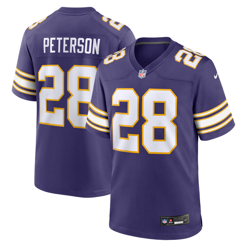 Adrian Peterson Minnesota Vikings Football Jersey, Purple Sportswear Jersey Shirt, Lightweight Breathable Athletic Jersey, Casual Gift for Men