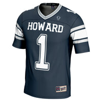 Howard Bison Football Jersey, Navy Sportswear Jersey Shirt, Lightweight Breathable Athletic Jersey, Casual Gift for Men