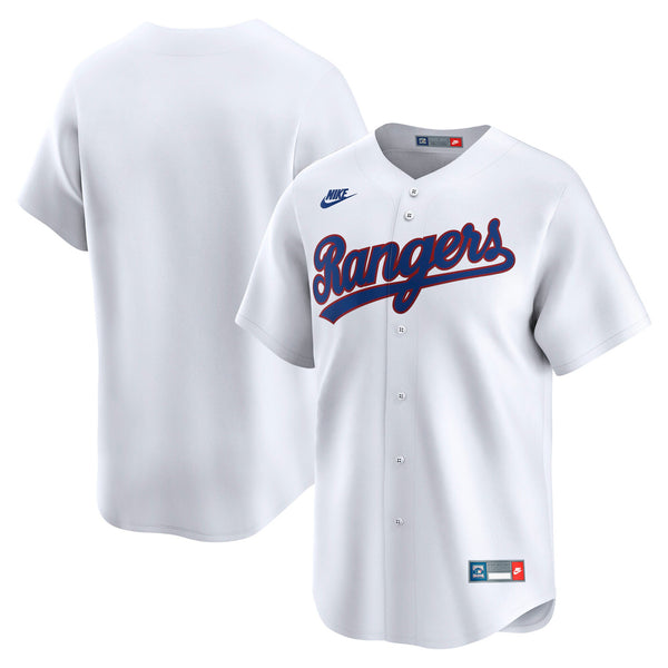 Texas Rangers White Cooperstown Collection Limited Jersey