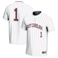 ECU Pirates Softball Jersey, White Sportswear Jersey Shirt, Lightweight Breathable Athletic Jersey, Casual Gift for Men, Style 201254668